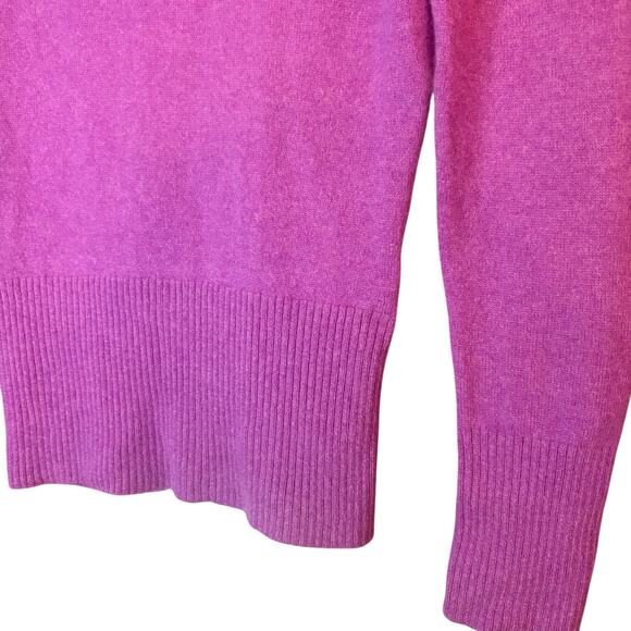 Apt 9 100% Cashmere Purple Long Sleeve Cowl Neck Sweater sz M - Picture 3 of 9
